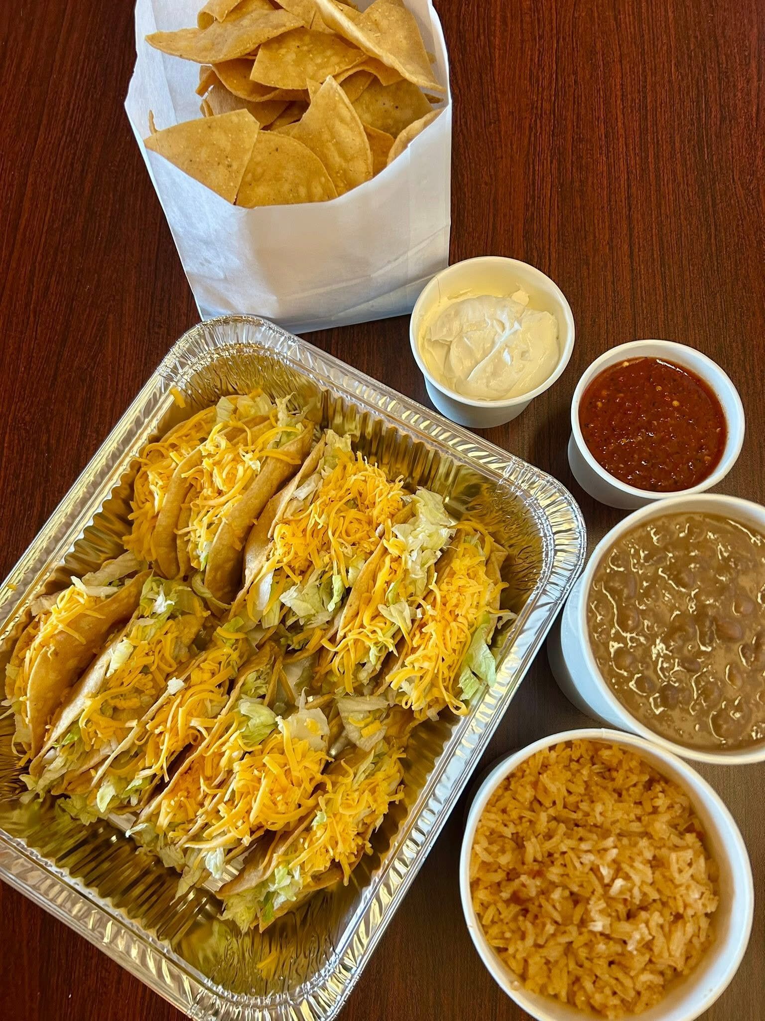 Crispy fried tacos